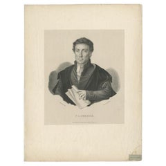 Antique Portrait of Ludwig Franz Joseph Dumbeck by Lemonnier, 1827