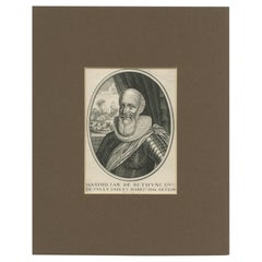 Retrato antiguo de Maximilien de Béthune, duque de Sully
