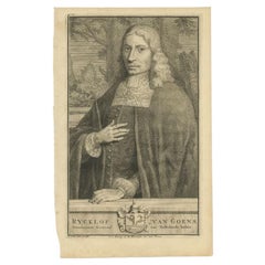 Antikes Porträt von Rijckloff v. Goens, Generalsekretär von Niederländisch-Ostindien