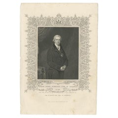 Antique Portrait of Robert Banks Jenkinson, Earl of Liverpool
