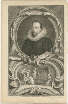 Antique Portrait of Sir Francis Walsingham