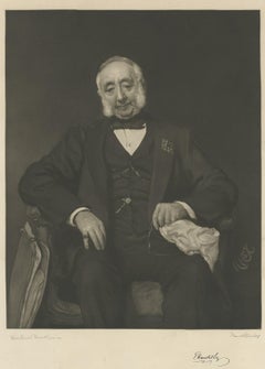 Antique Portrait of Thomas Hawksley by Von Herkomer, circa 1885