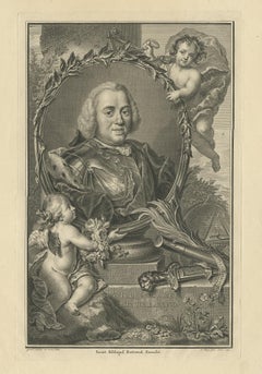 Retrato antiguo de Willem Charles Henry Friso de Orange por Tanjé '1750