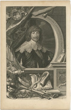 Portrait ancien de William Cavendish, 1er duc de Newcastle sur Tyne