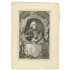 Antique Portrait of William Charles Henry Friso of Orange, 1751