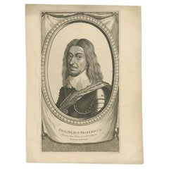 Antikes Porträt von Wilhelm Friedrich, um 1700