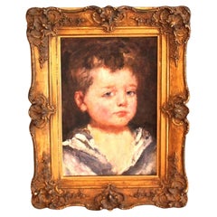 Antikes Porträt des jungen Jungen Robert Henri