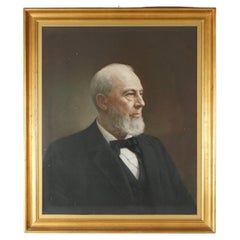 Antique  Portrait Oil Painting of a Gentleman 19th C