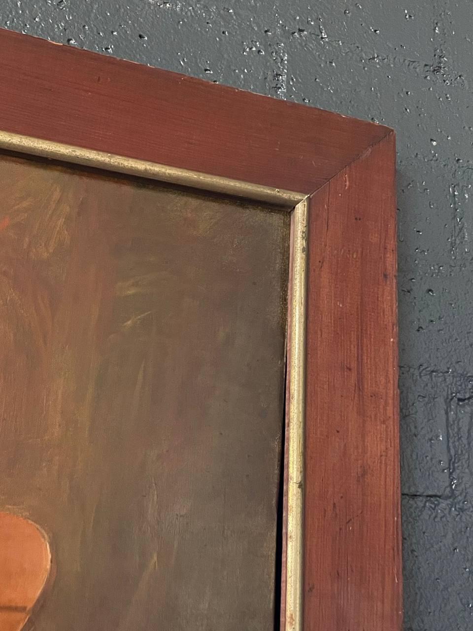 Antique Portrait Oil Painting of Old Lady For Sale 3