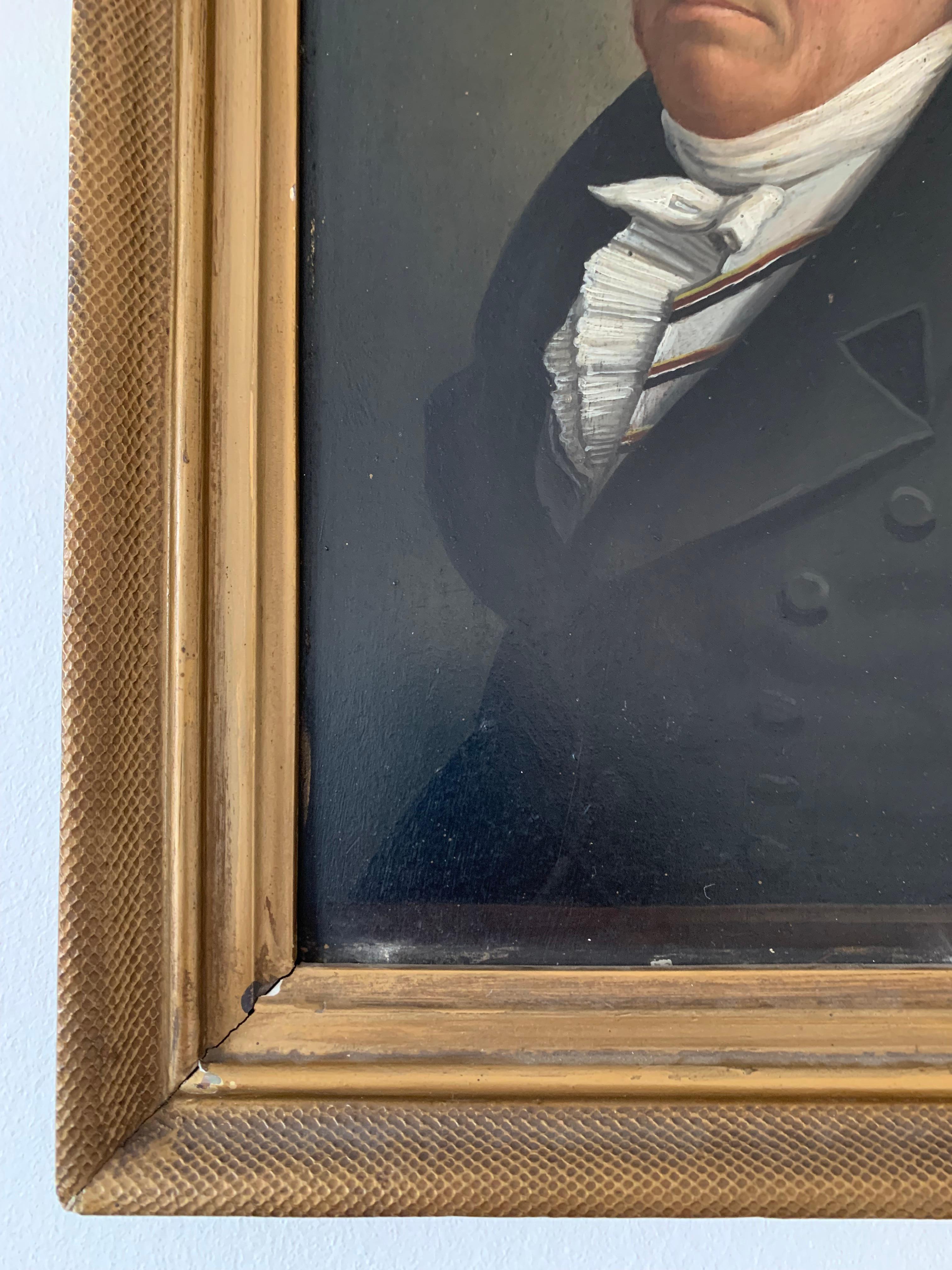 Antikes Porträtgemälde eines Gentleman der Elite von Coburg, antik (Deutsch) im Angebot