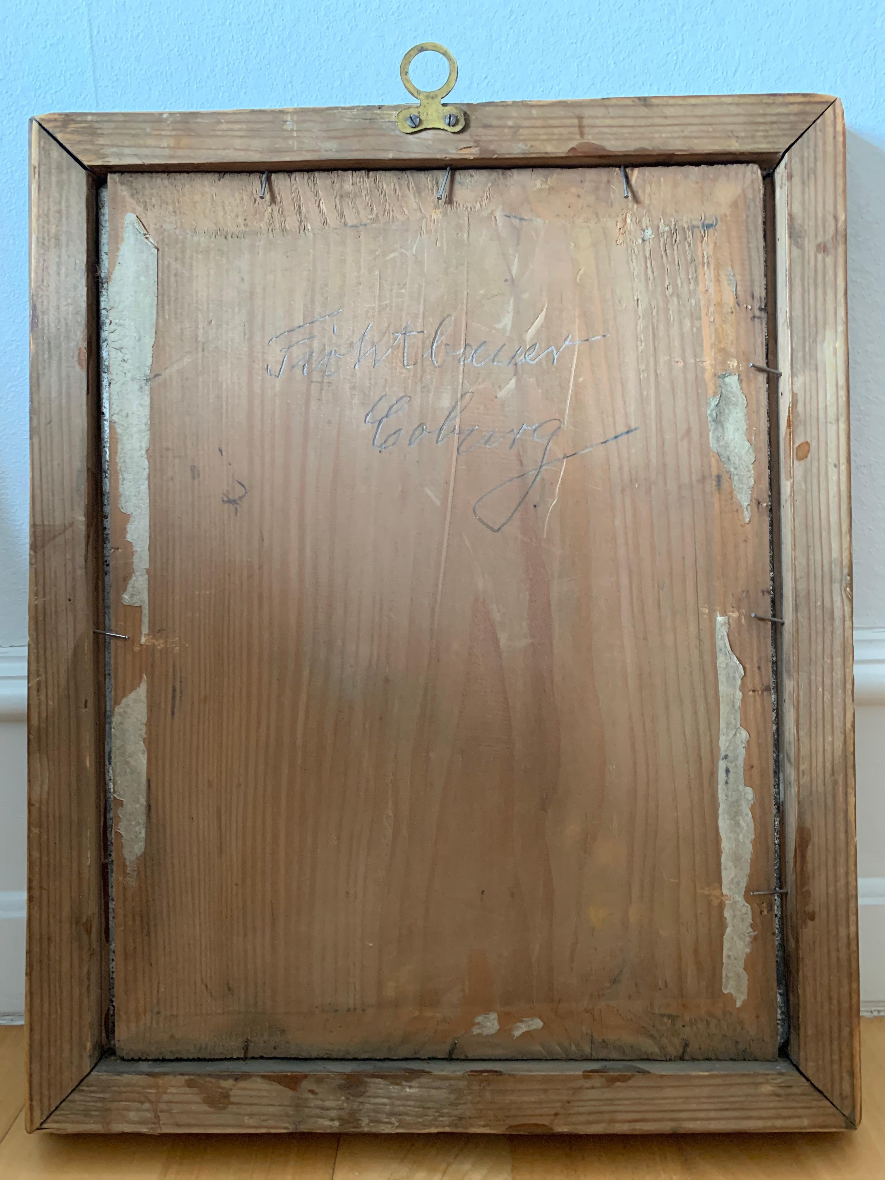 Antikes Porträtgemälde eines Gentleman der Elite von Coburg, antik (Vergoldetes Holz) im Angebot