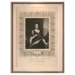 Antique Portrait Queen Anne – Tallis Engraving, British Royalty c.1850