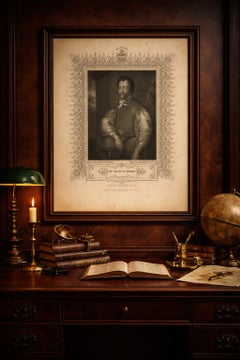 Antique Portrait Sir Francis Drake – Tallis Engraving, c.1850