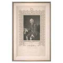 Antique Portrait William Pitt – Earl of Chatham, Tallis Engraving c.1850