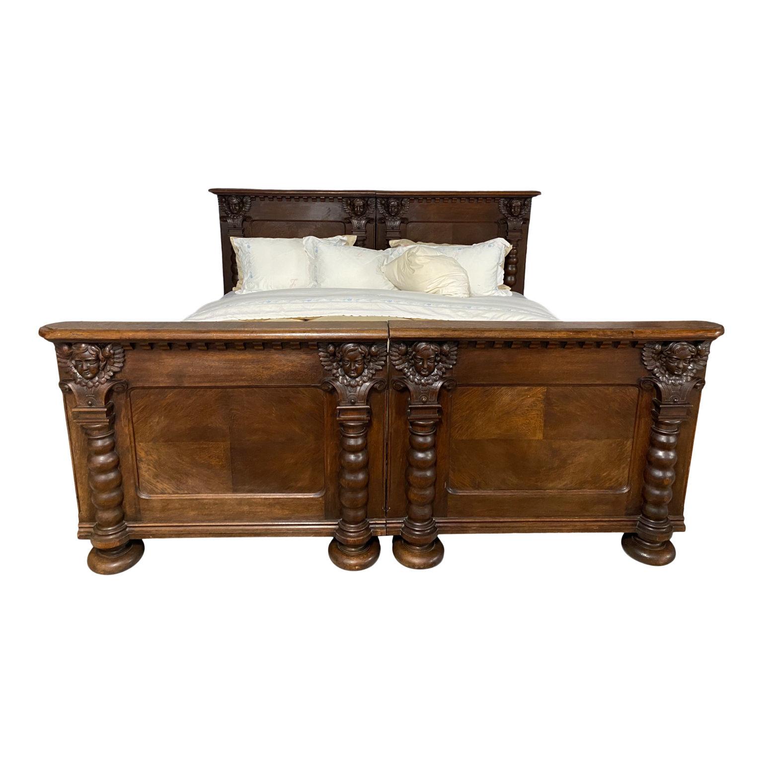 Antique Portugese Bed In Good Condition For Sale In Sag Harbor, NY
