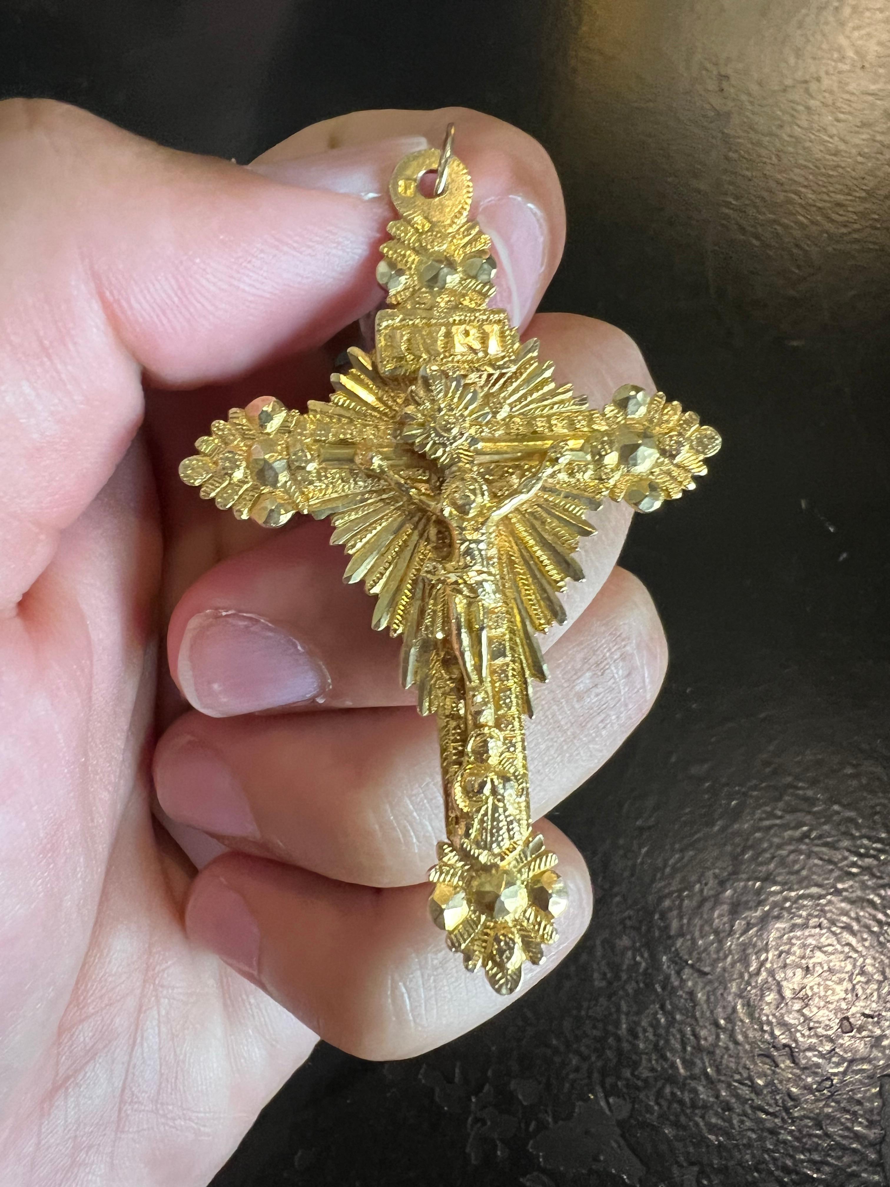 portuguese cross pendant