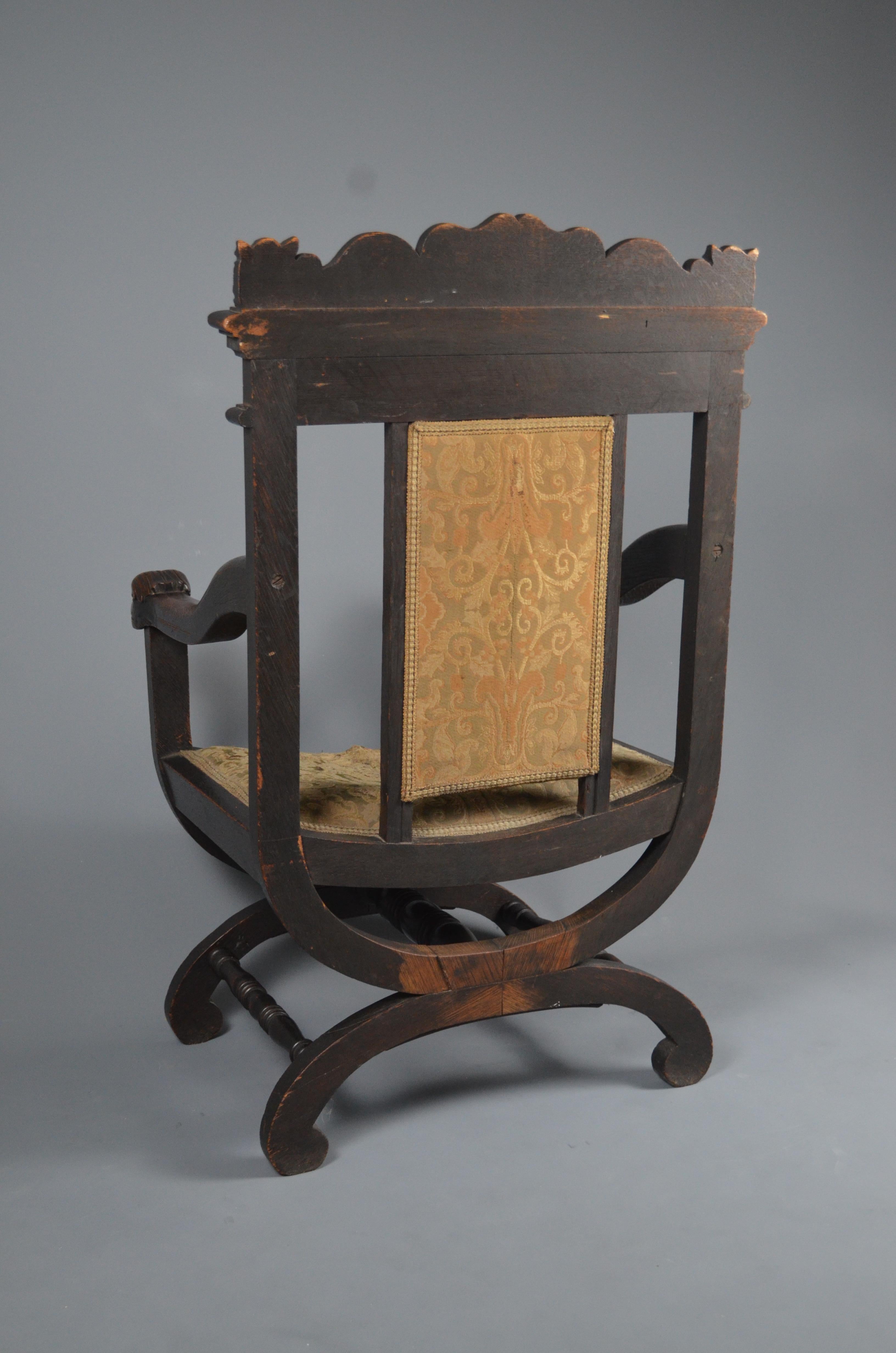 Fauteuil portugais ancien, fin 18e / début 19e siècle en vente 4