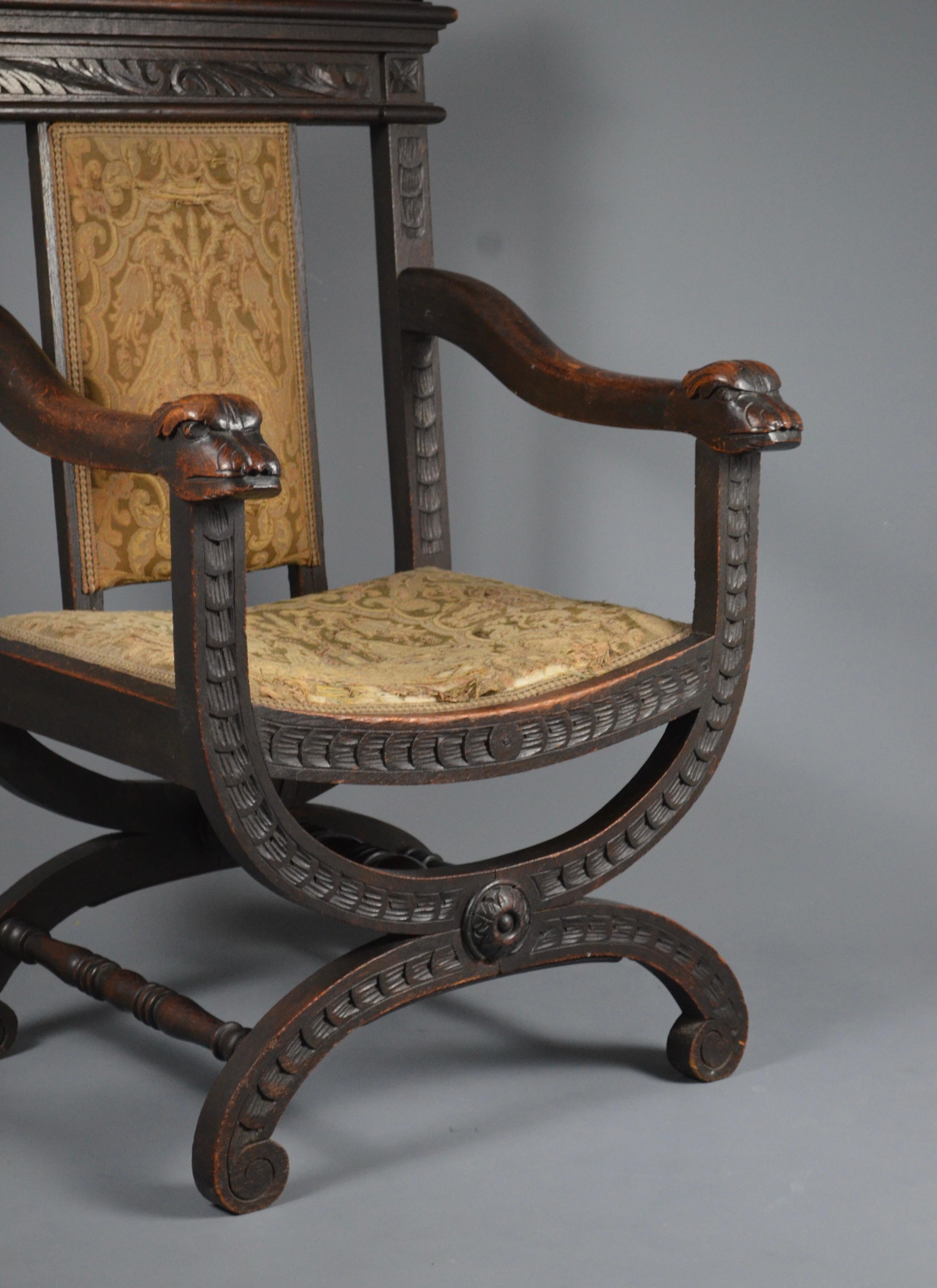 Fauteuil portugais ancien, fin 18e / début 19e siècle en vente 6