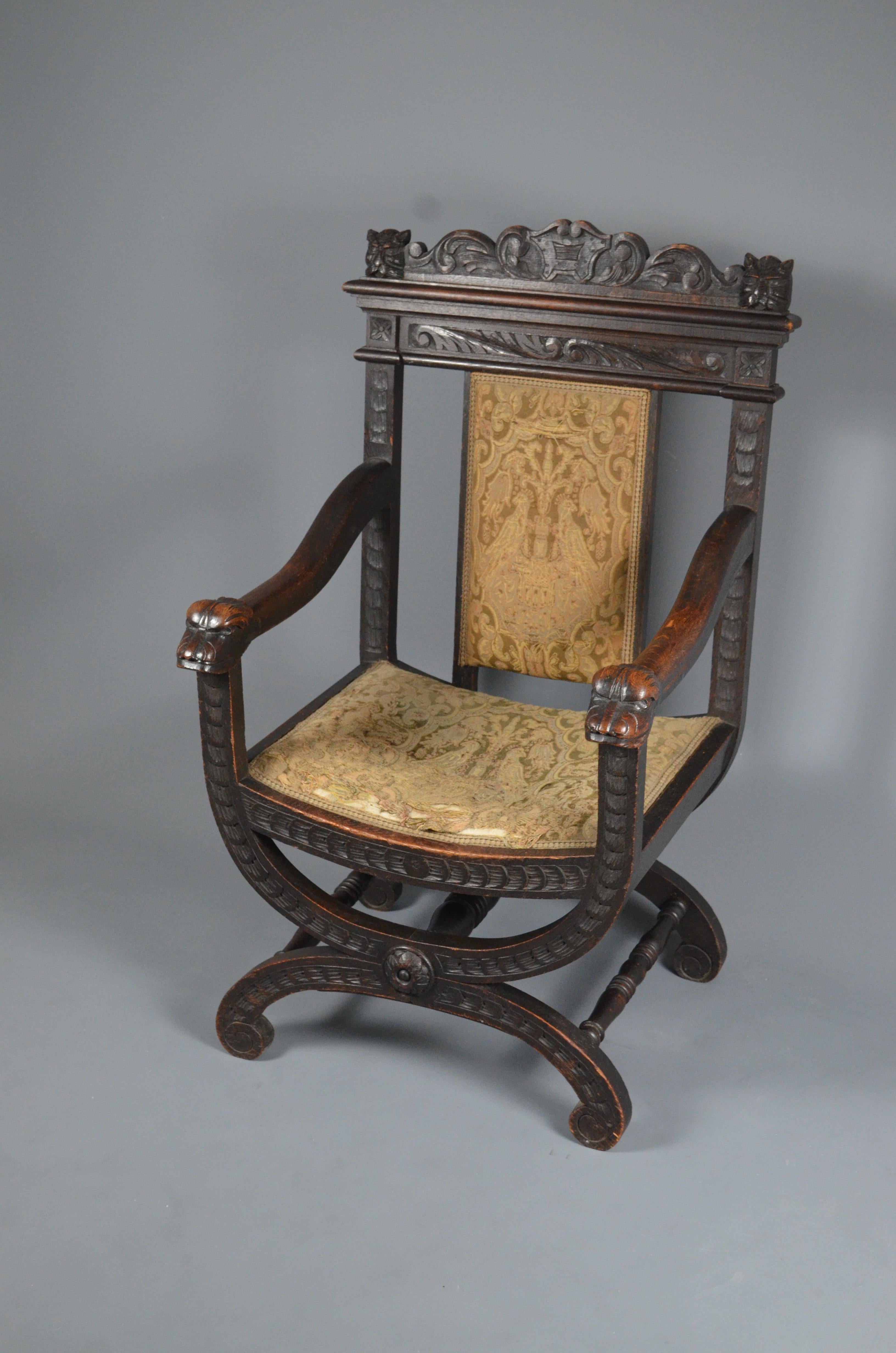 Fauteuil portugais ancien, fin 18e / début 19e siècle en vente 8