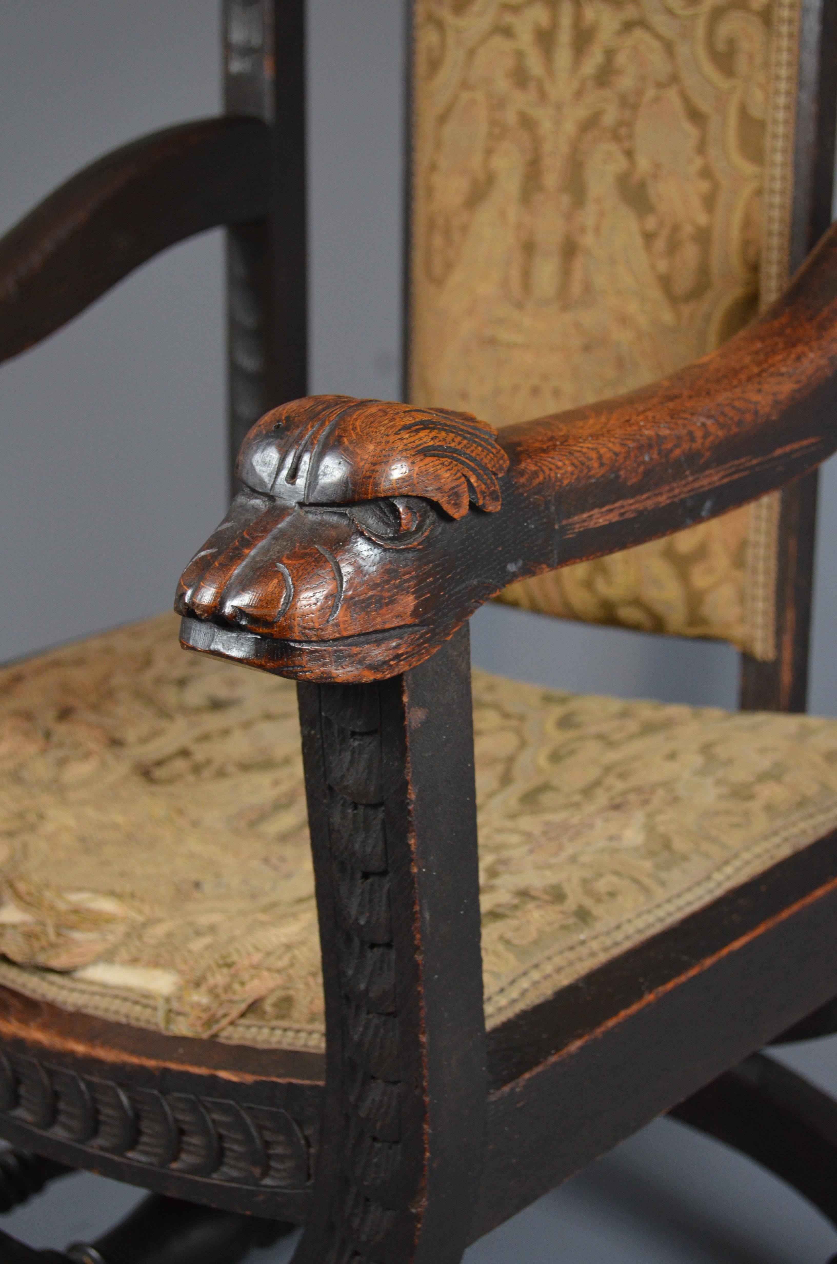 Renaissance Fauteuil portugais ancien, fin 18e / début 19e siècle en vente