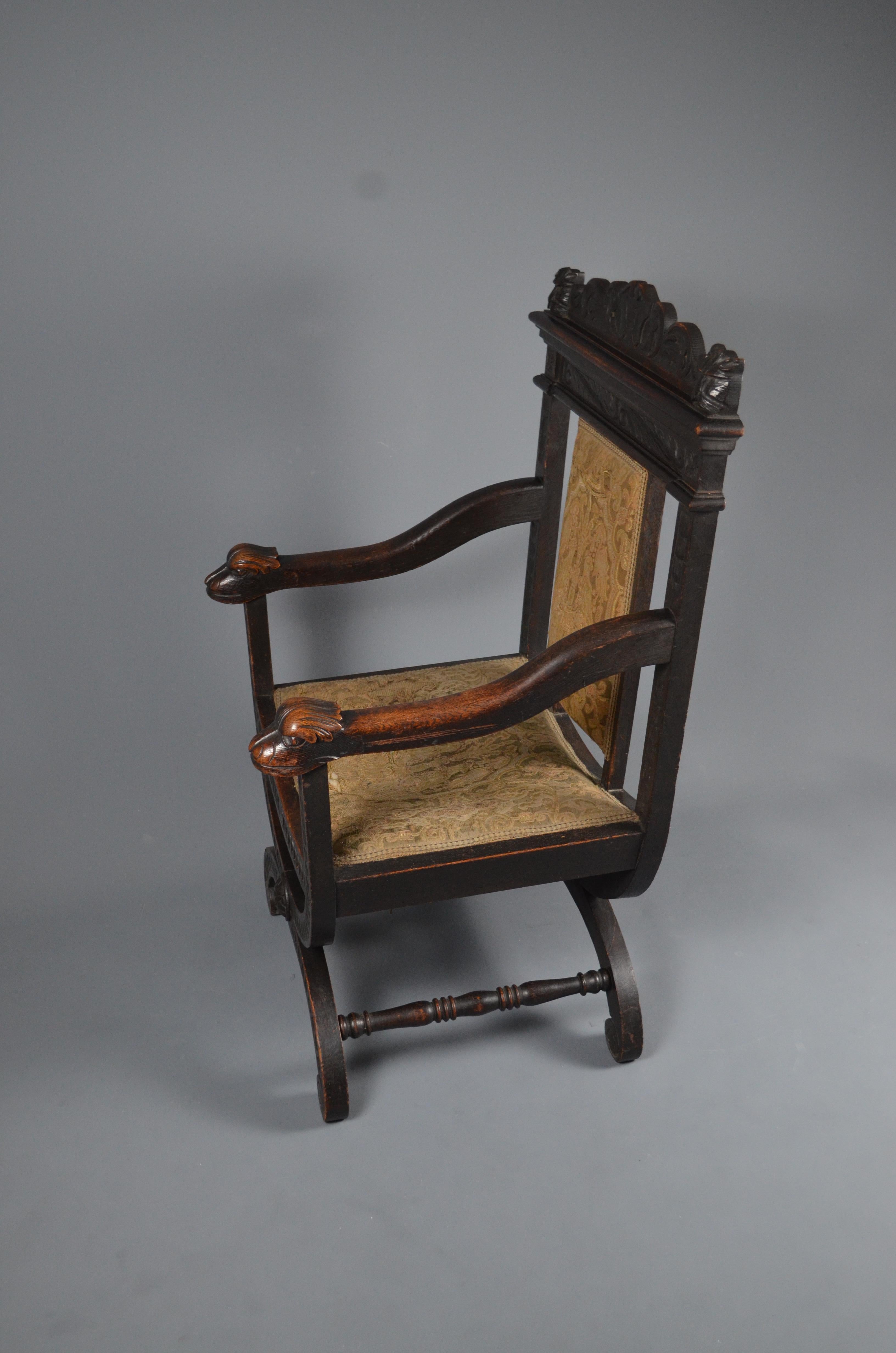 Fauteuil portugais ancien, fin 18e / début 19e siècle en vente 2