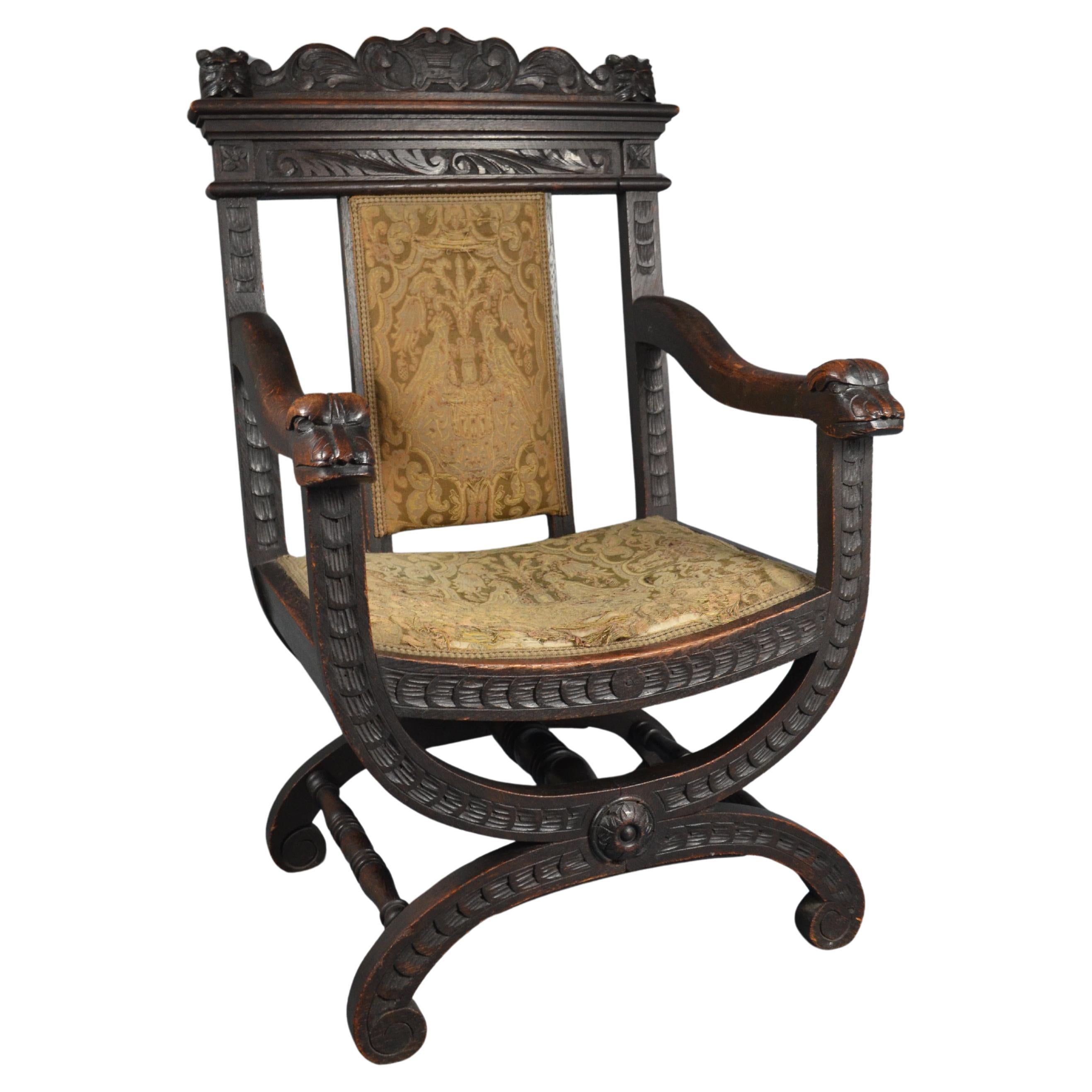 Antique portuguese armchair, late 18th / early 19th century