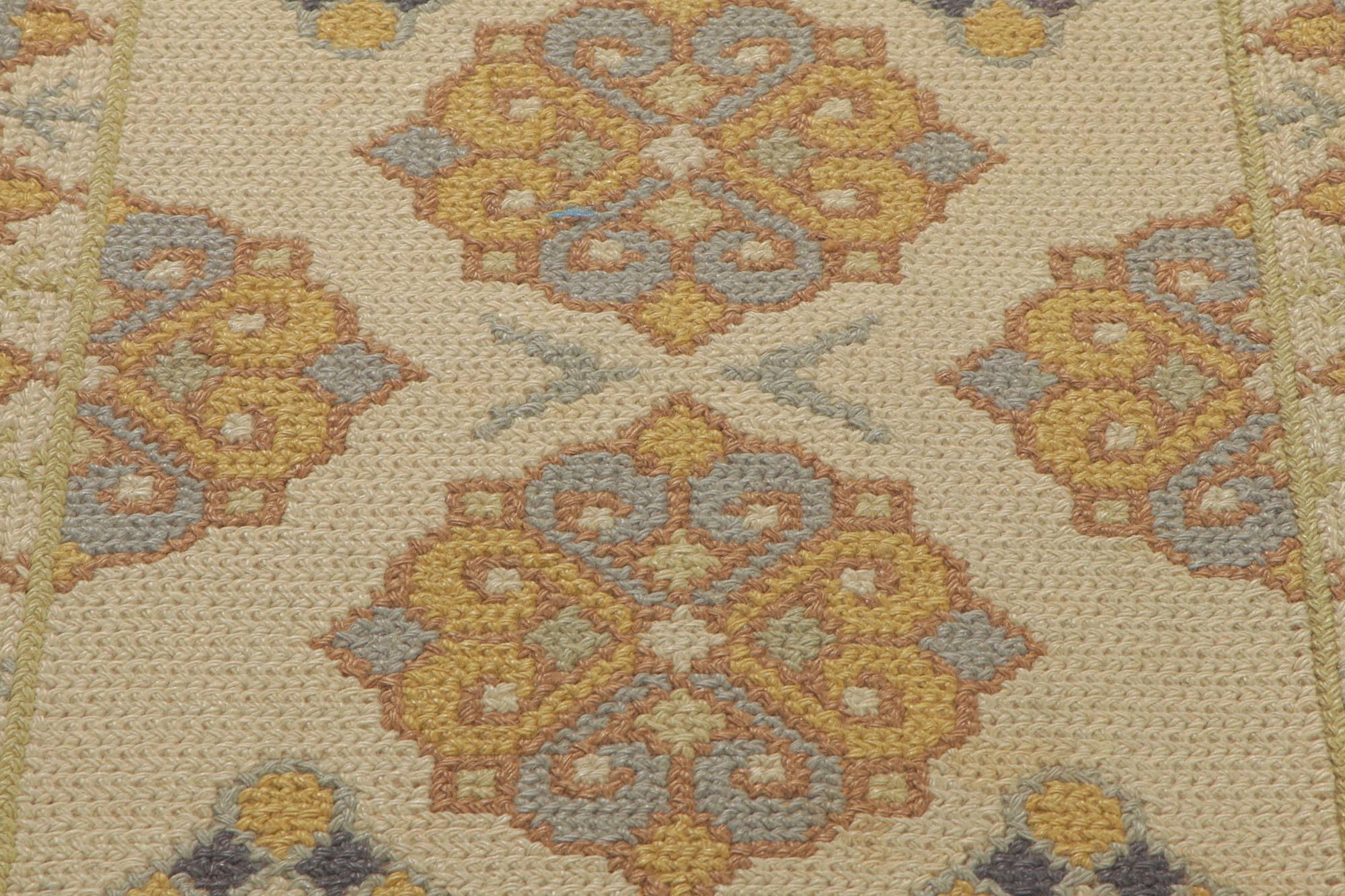 20th Century Antique Portuguese Arraiolos Needlepoint Rug For Sale