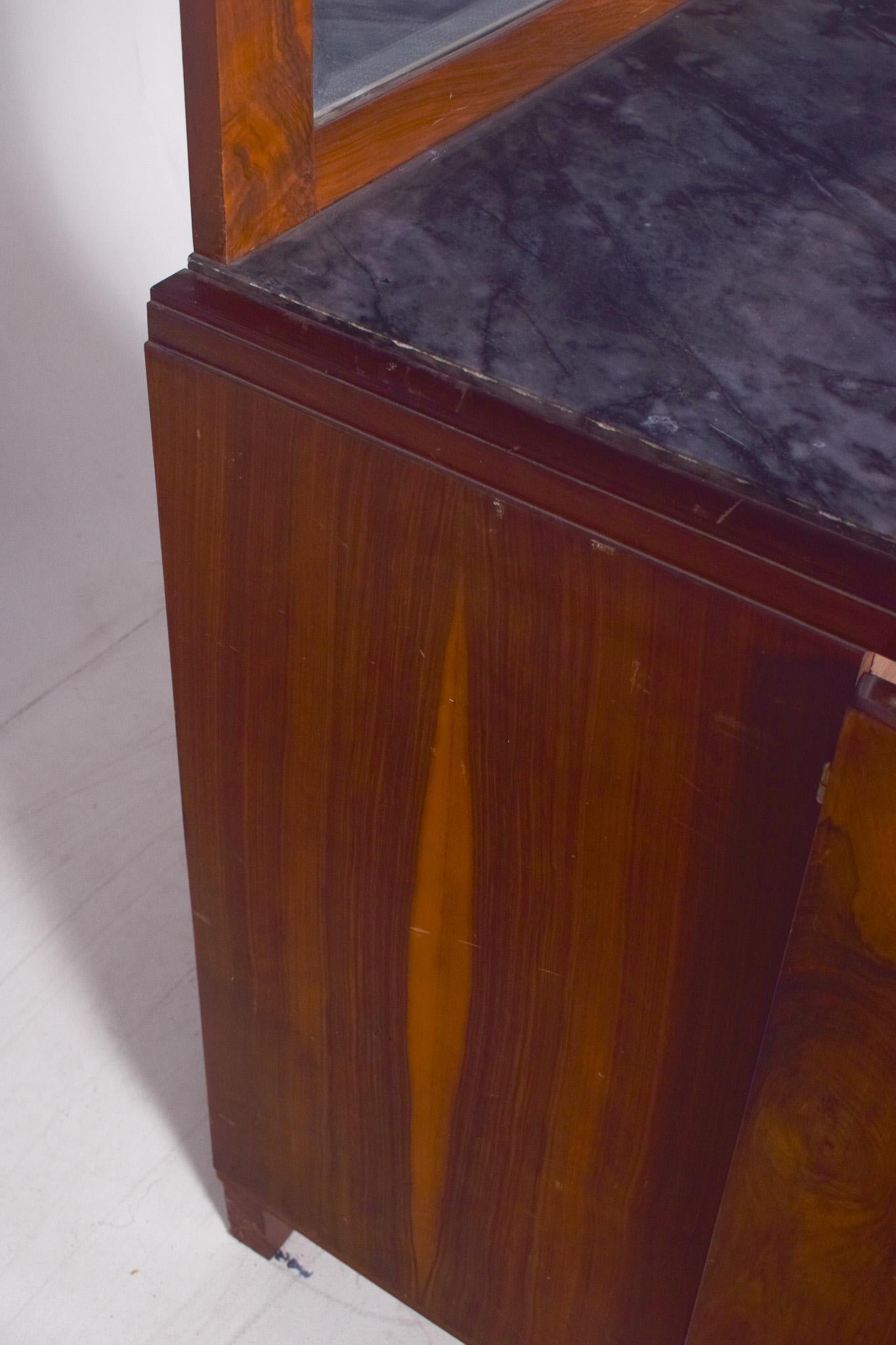 Antique Portuguese Art Deco Mirror Sideboard. For Sale 7