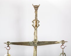 Antique Portuguese Brass Butcher's Scale