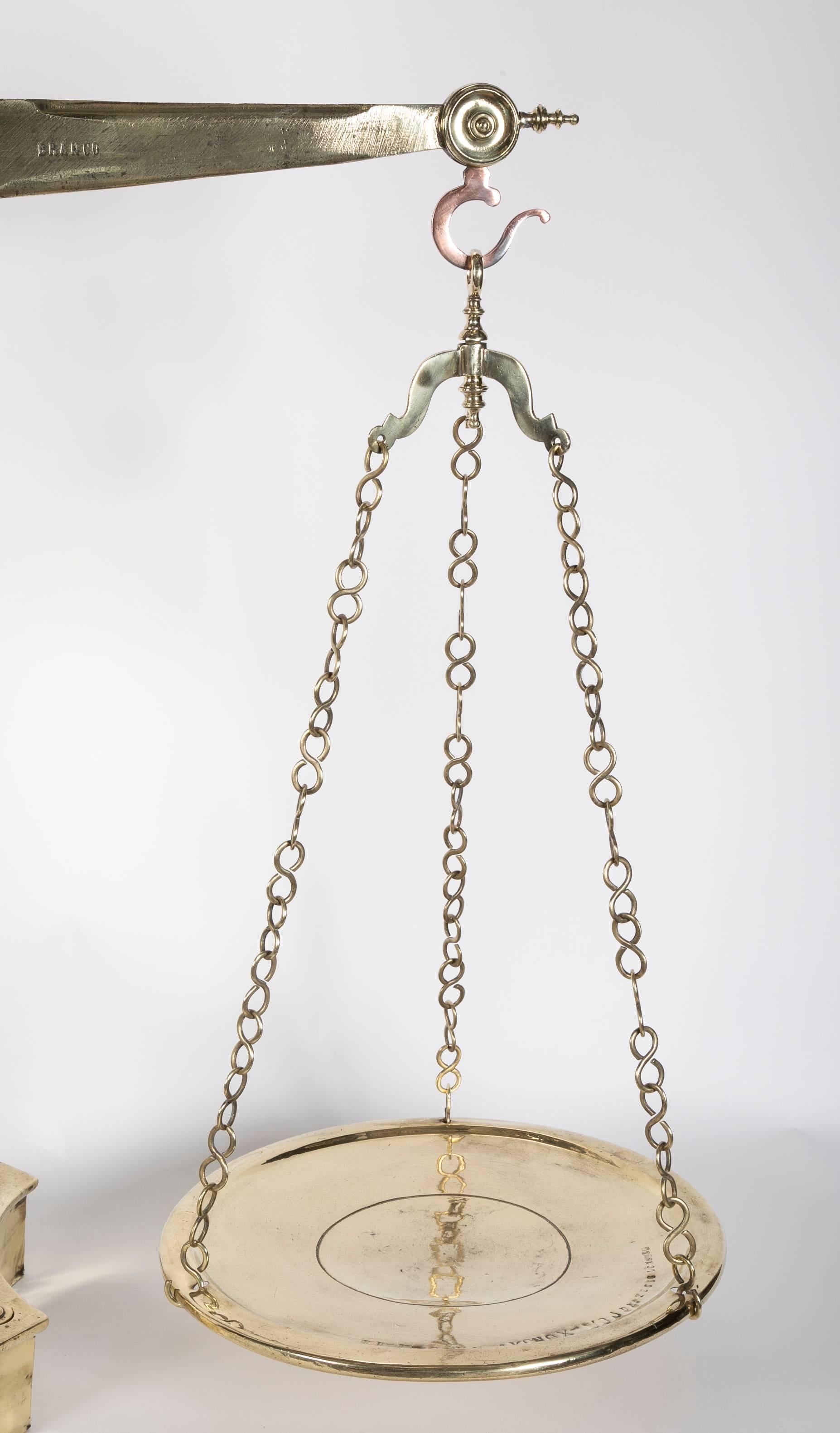 balance ancienne de boucher