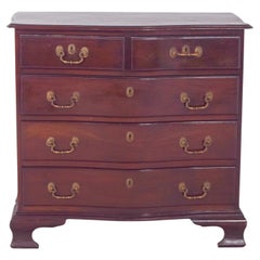 Antique Portuguese Chippendale-Style Small Chest of Drawers.