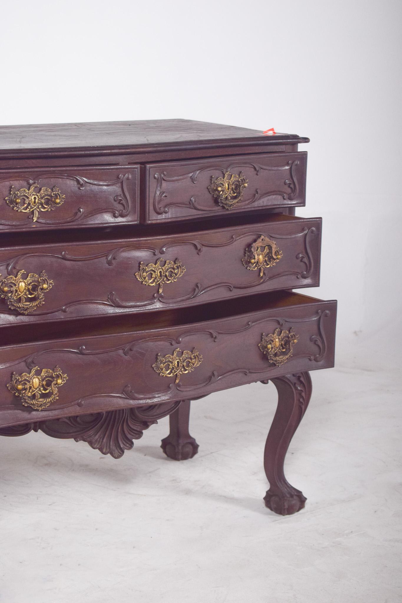 Antique Portuguese D. José-Style Half Chest of Drawers For Sale 4