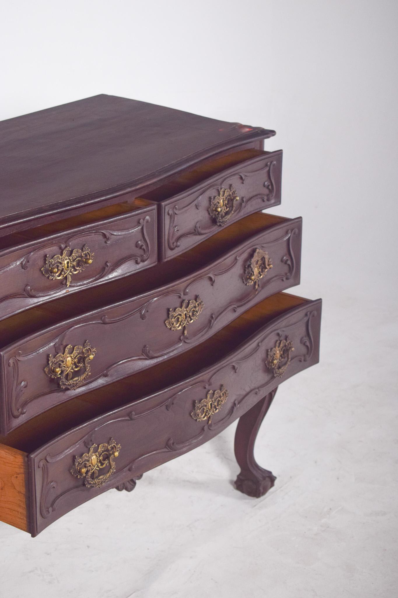 Antique Portuguese D. José-Style Half Chest of Drawers For Sale 2