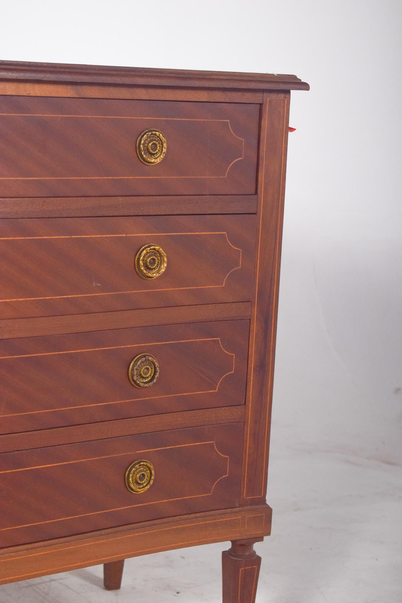 19th Century Antique Portuguese D. Maria-Style Chest of Drawers For Sale