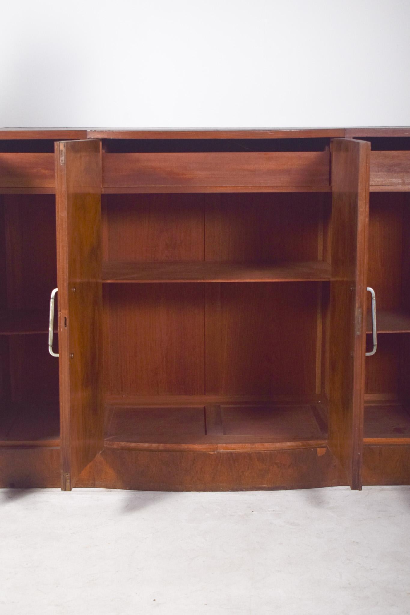 Antique Portuguese Deco- Style Four-Door Sideboard For Sale 3