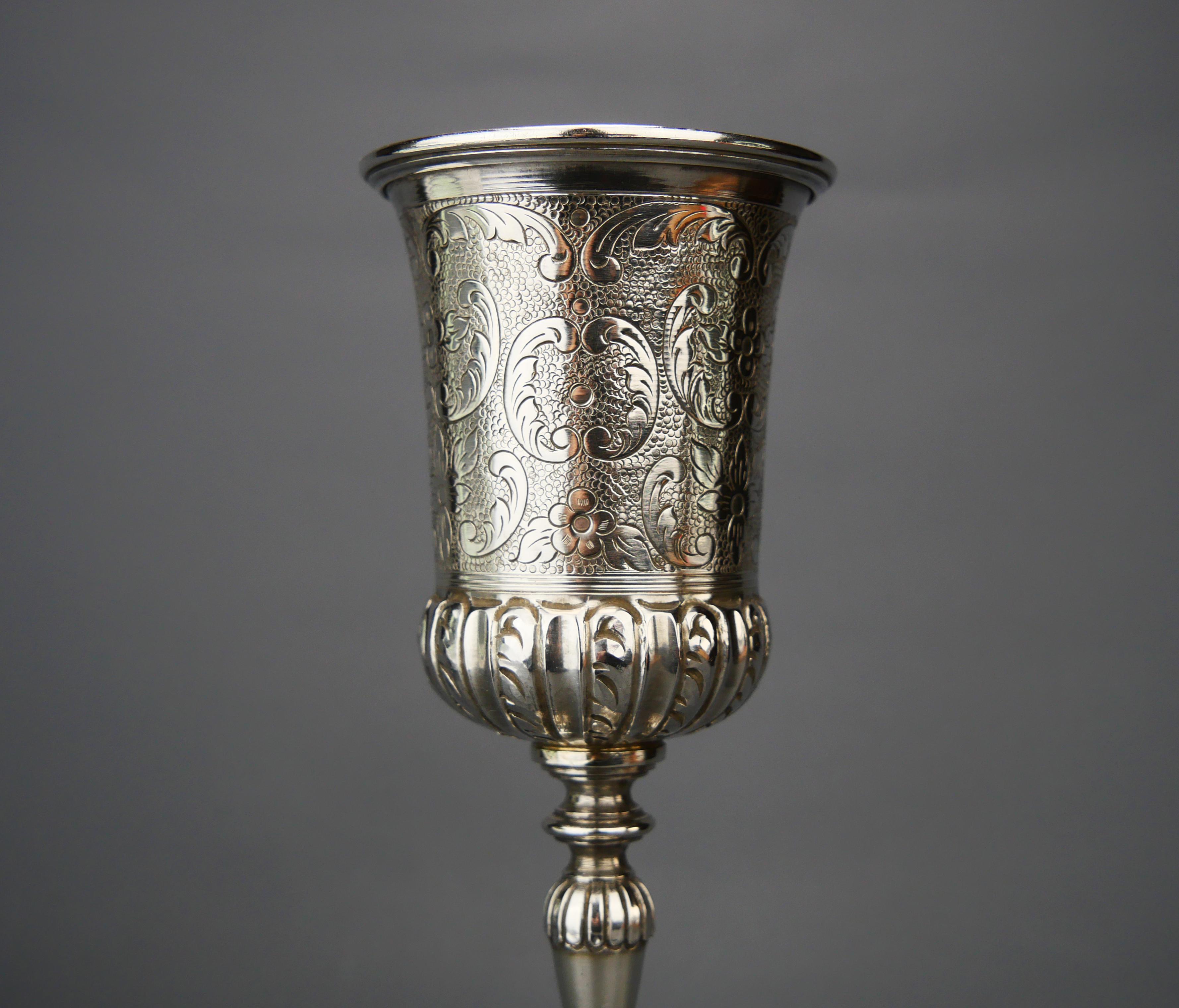 da uomo o donna Antica coppa a calice portoghese in argento massiccio 833 / 173 gr in vendita