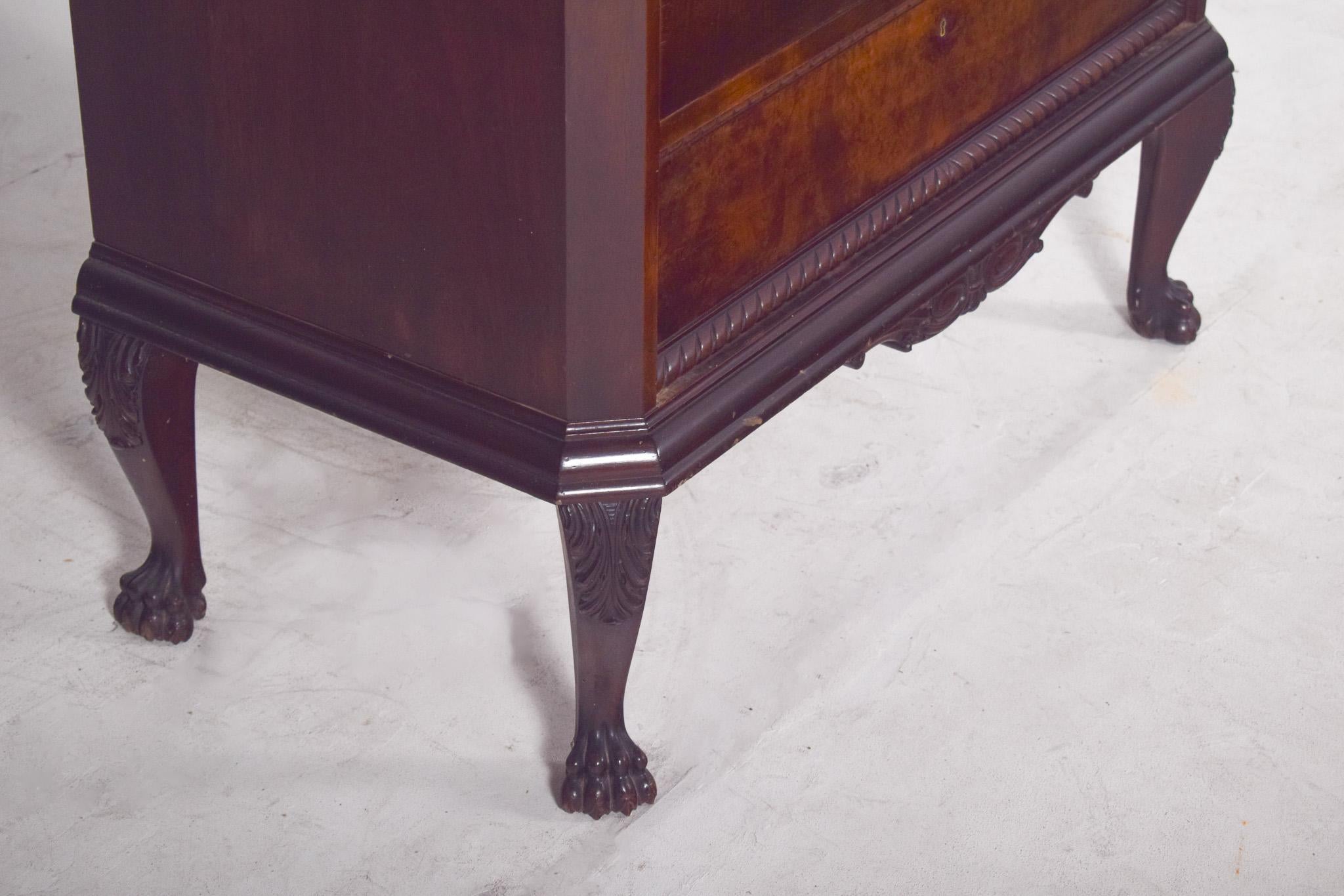 19th Century Antique Portuguese Half Chest of Drawers For Sale