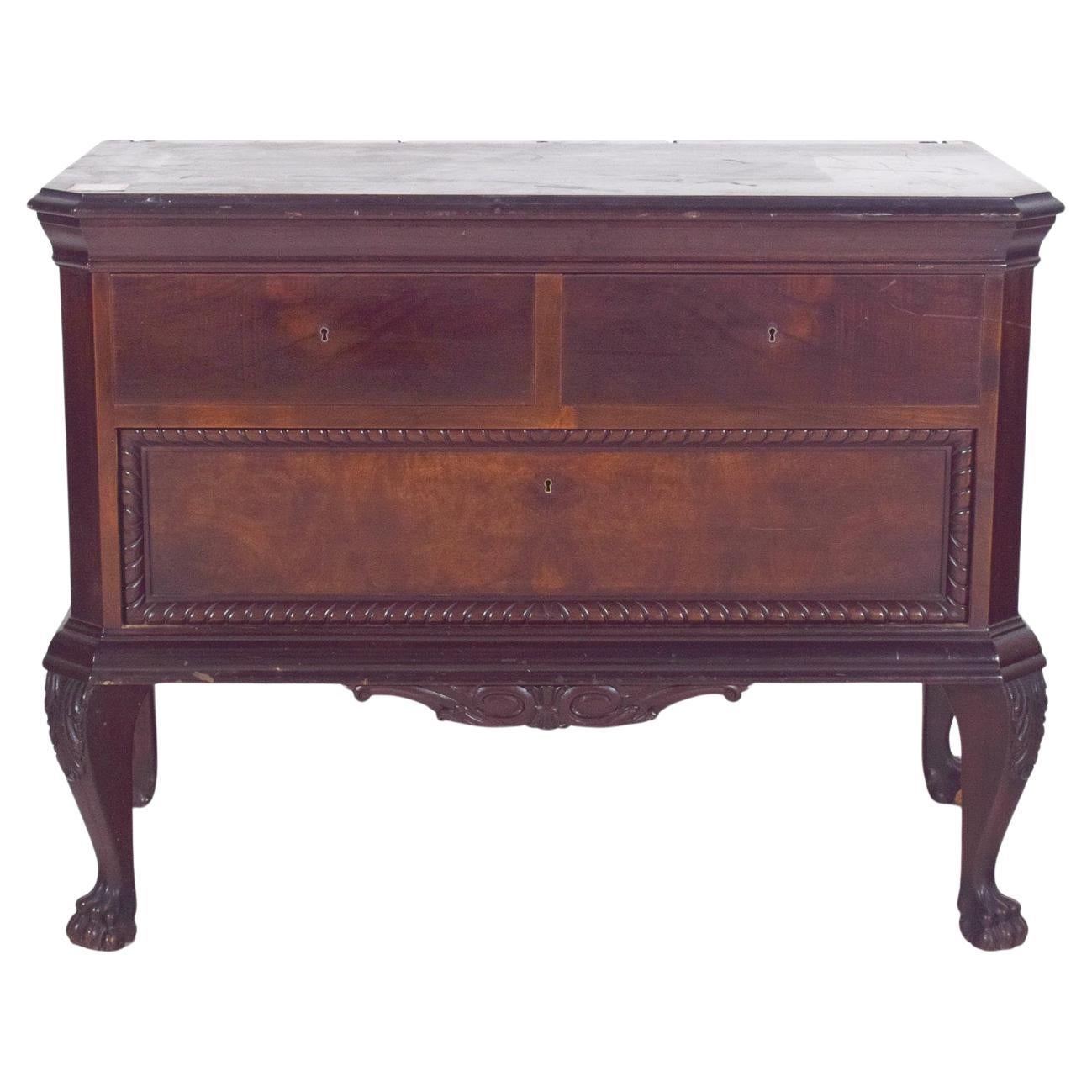 Antique Portuguese Half Chest of Drawers