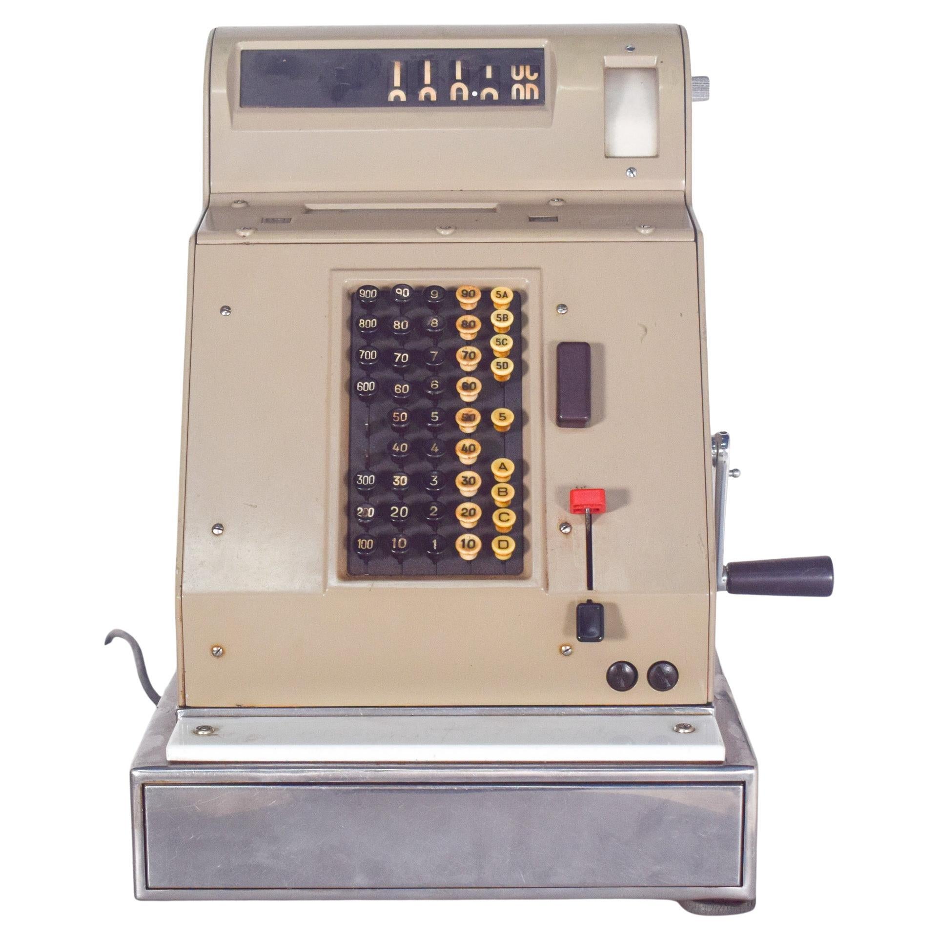 Antique Portuguese Mechanical Cash Register