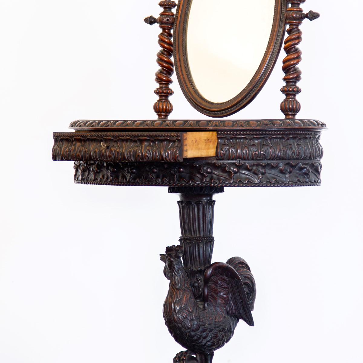 19th Century Antique Portuguese Palisander Dressing Table