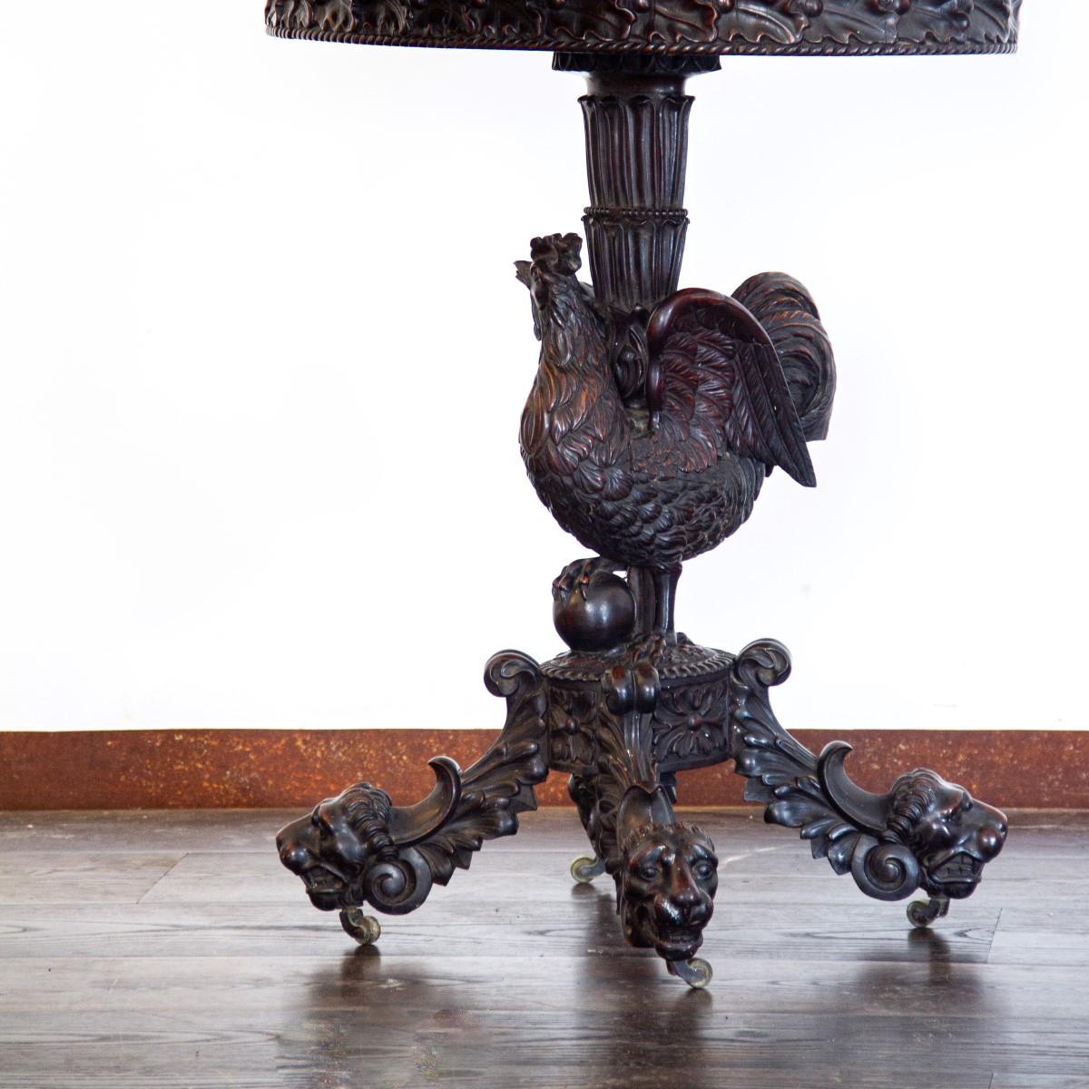 Wood Antique Portuguese Palisander Dressing Table
