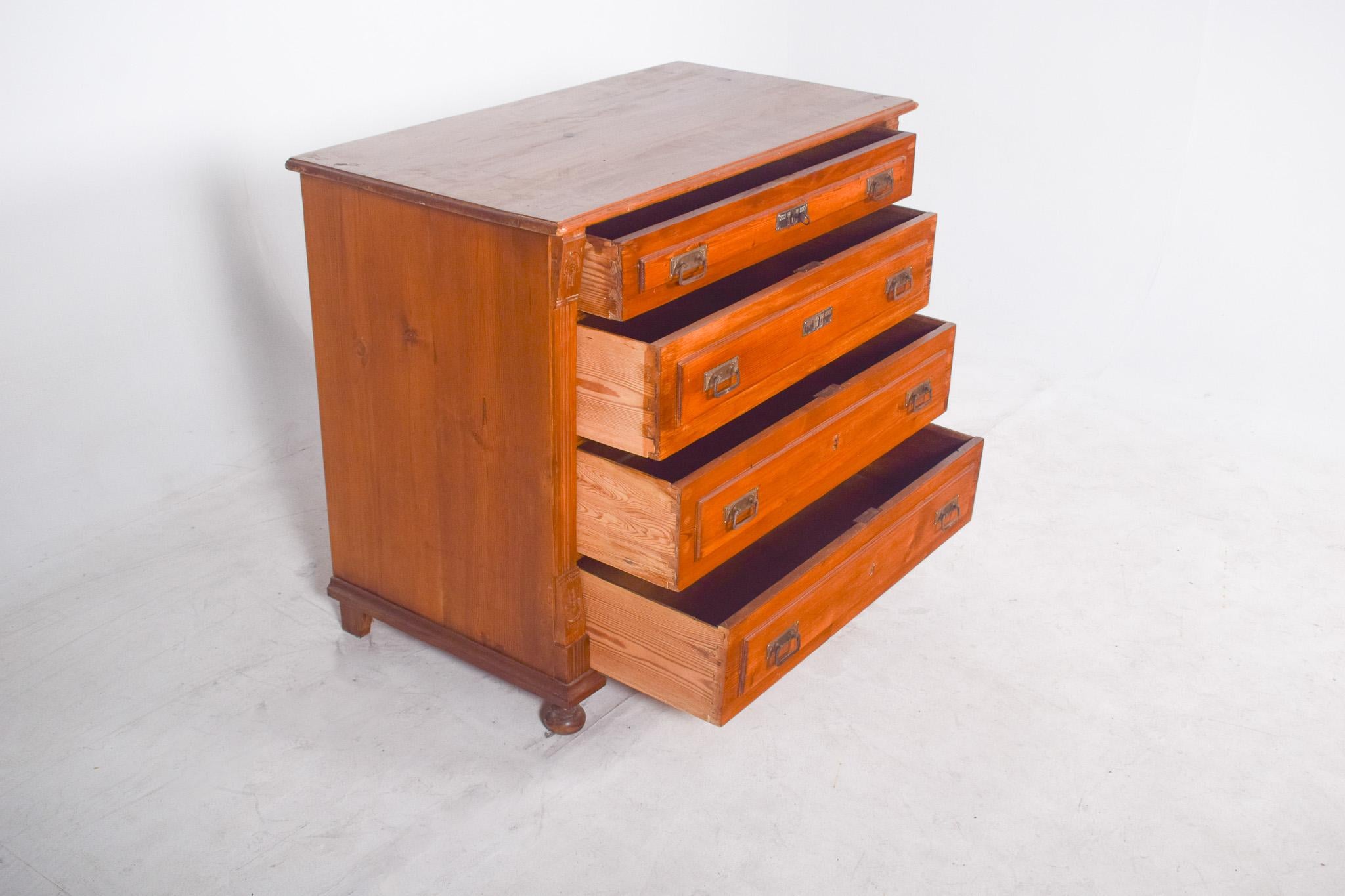 Antique Portuguese Pine Chest of Drawers For Sale 2