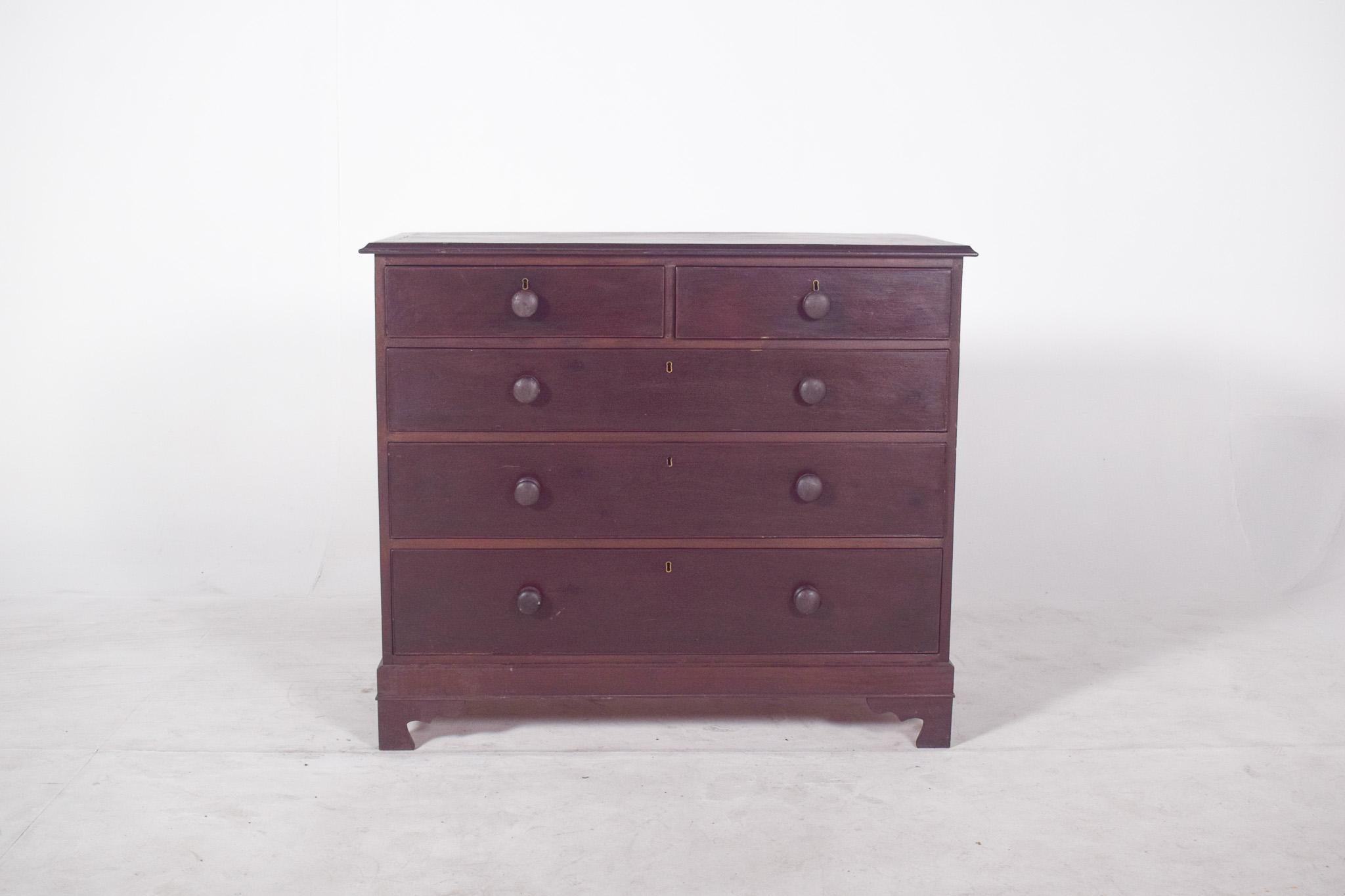 Late Victorian Antique Portuguese Romantic Chest of Drawers For Sale