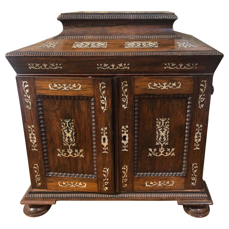 Antique Portuguese Rosewood Table Cabinet For Sale At 1stdibs