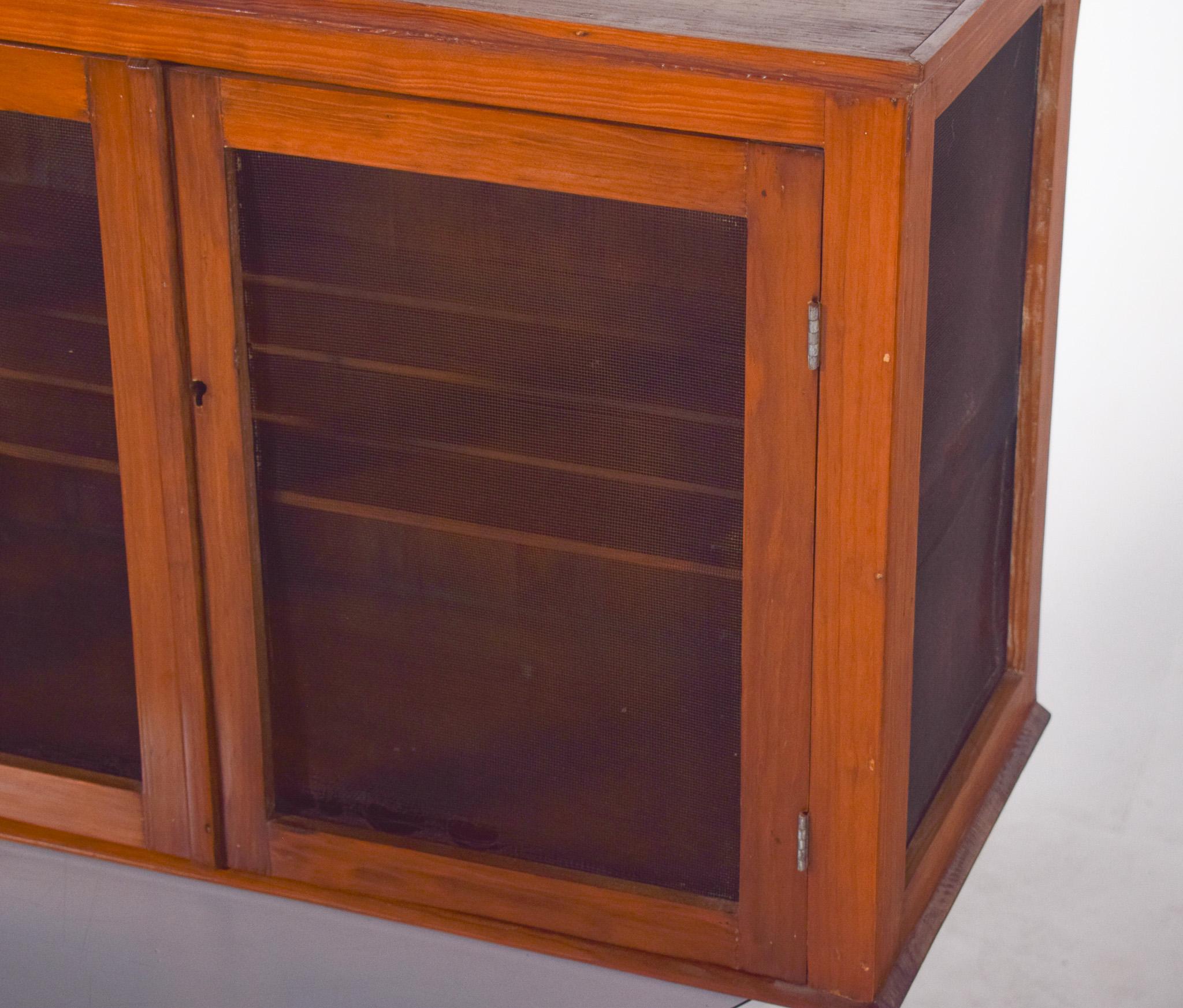 Antique Portuguese Rustic Wall Cabinet For Sale 4
