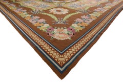 1890's Portuguese Aubusson Arraiolos Rug, French Romanticism Meets Maximalism