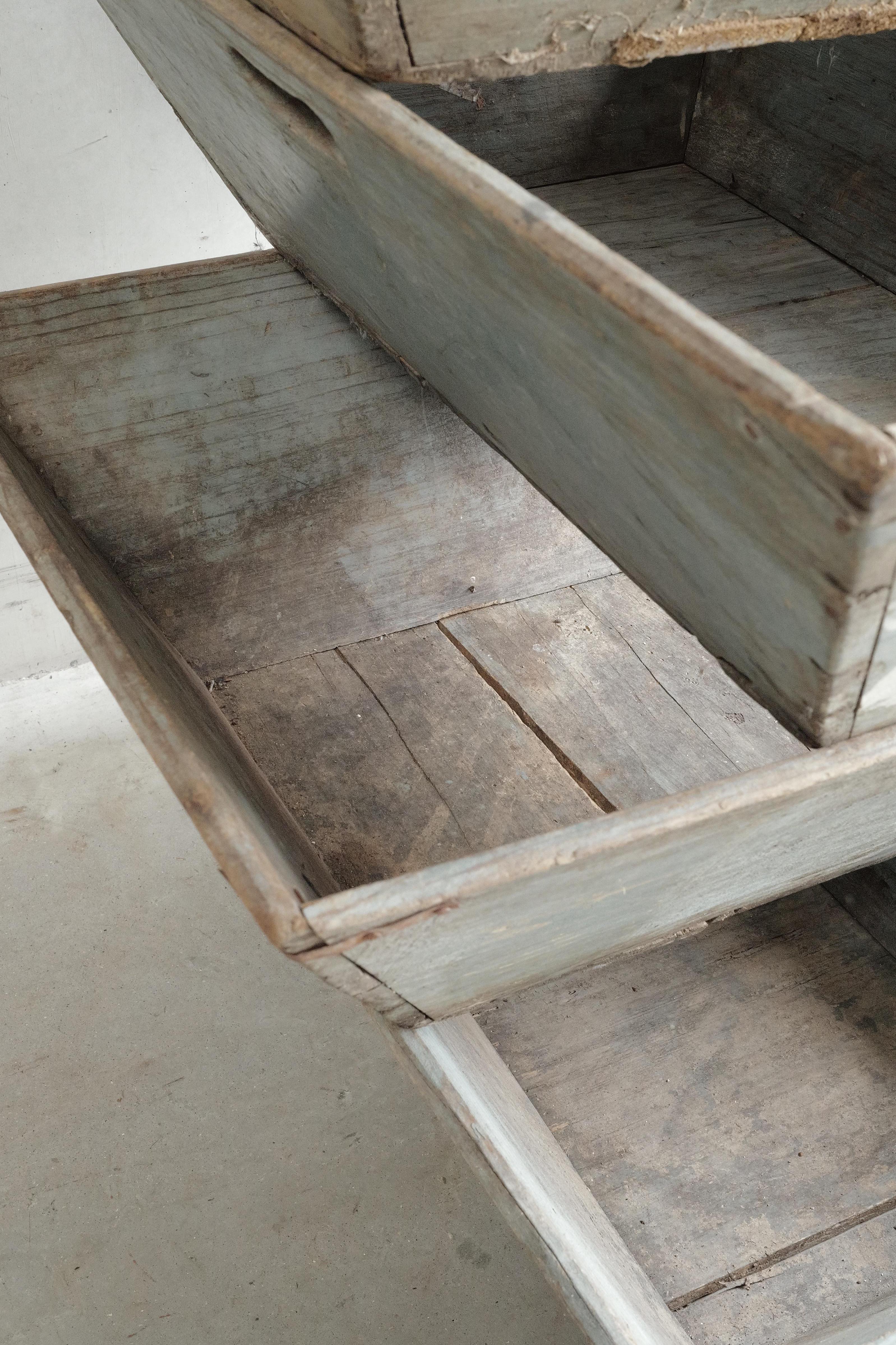Recipiente de madera portugués antiguo para la cosecha en Bueno estado para la venta en Antwerpen, BE
