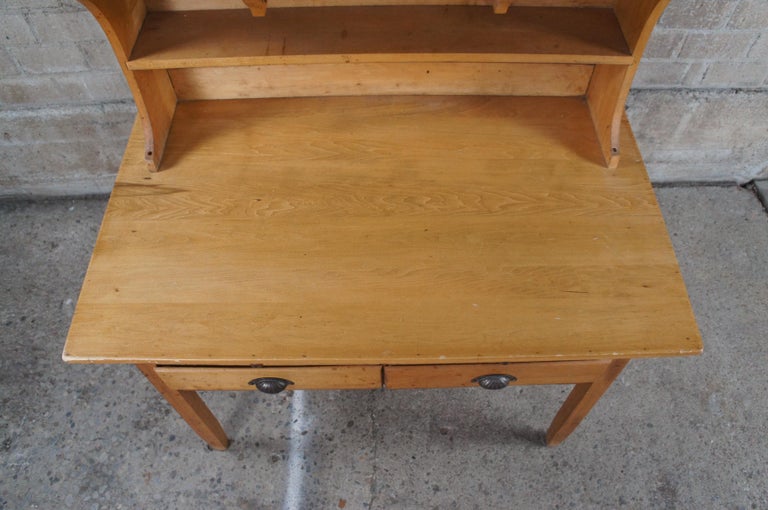 Antique Possum Belly Farmhouse Bakers Kitchen Hoosier Cupboard