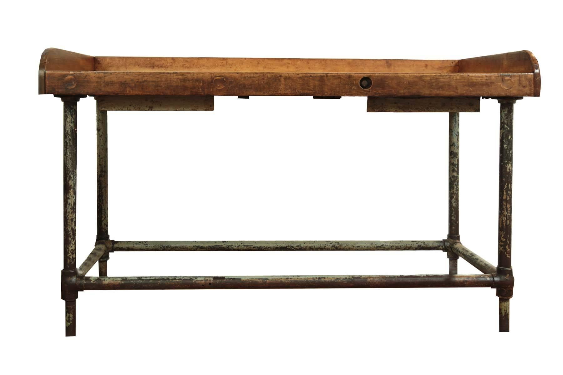 Iron Antique Postal Sorting Table/ Desk