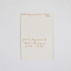 Antique Postcard Signed by Raul Anguiano. 1948